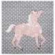 preview thumbnail 45 of 68, SAFAVIEH, Carousel Kids Mareke Unicorn Rug 3' Square - Grey/Ivory/Pink