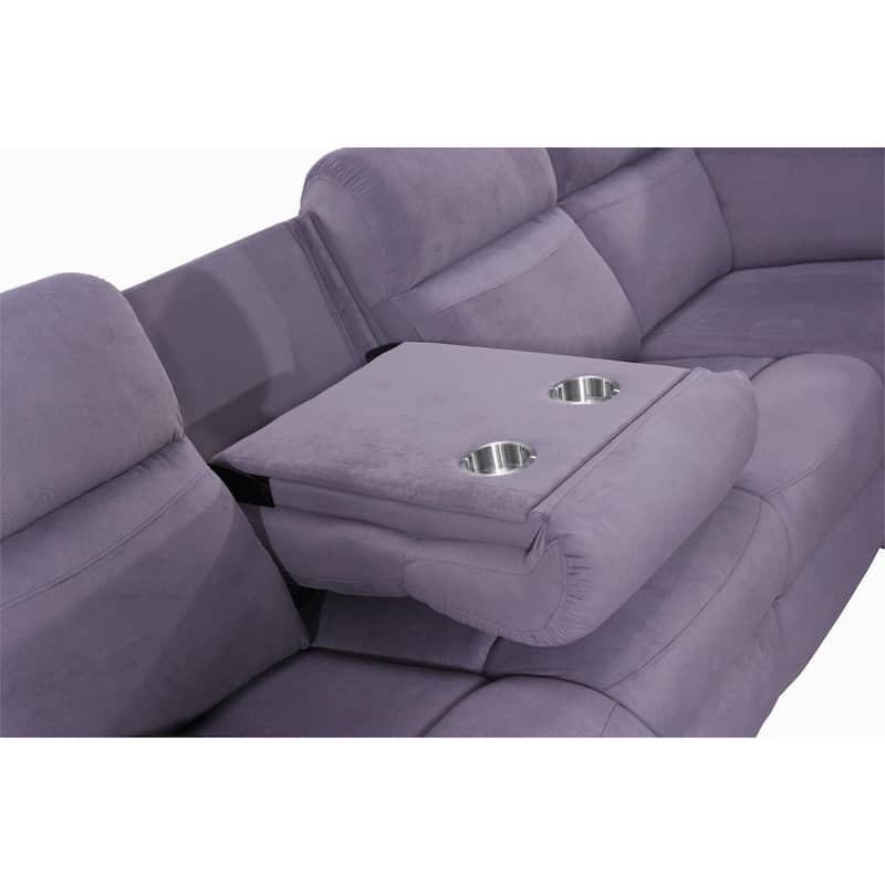 111.4''Recliner Storage Upholstery Sectional Sofa Couchs