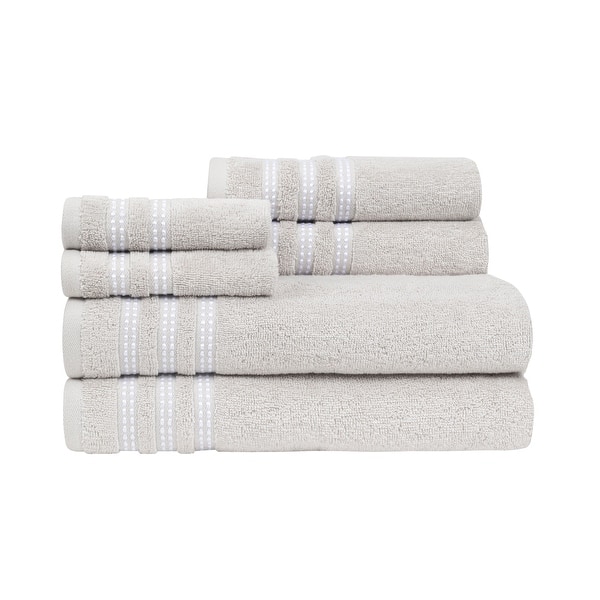 Caro Home 6 Piece Sabina LT Towel Set - Bed Bath & Beyond - 32590747