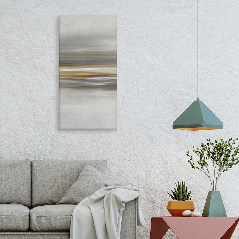 Soft Sea Panel Canvas Art Print