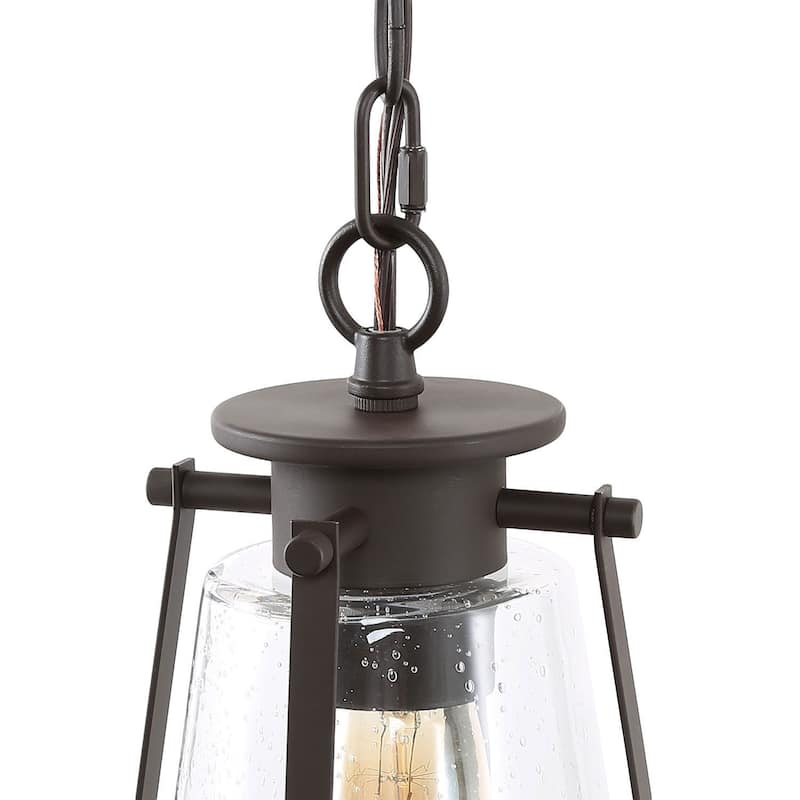 Modern 1-Light Glass Cage Pendant Island Lights for Dining Room - W7.5"xH11"