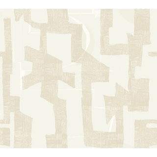Nikki Chu Tribe Caramel Cream Premium Peel and Stick Wallpaper
