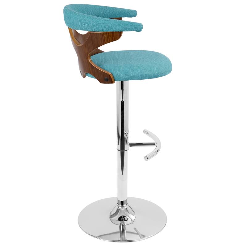Carson Carrington Viby Adjustable Bar Stool with Rounded T Footrest (Set of 2)