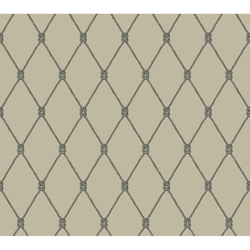 York Wallcoverings NY4848 Nautical Living Knot Trellis Wallpaper