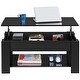 preview thumbnail 32 of 34, Yaheetech 38.6" Lift Top Coffee Table with Shelf for Living Room
