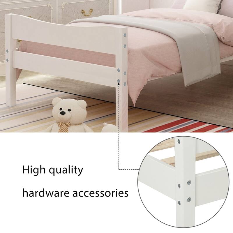 Twin Size Wood Platform Bed