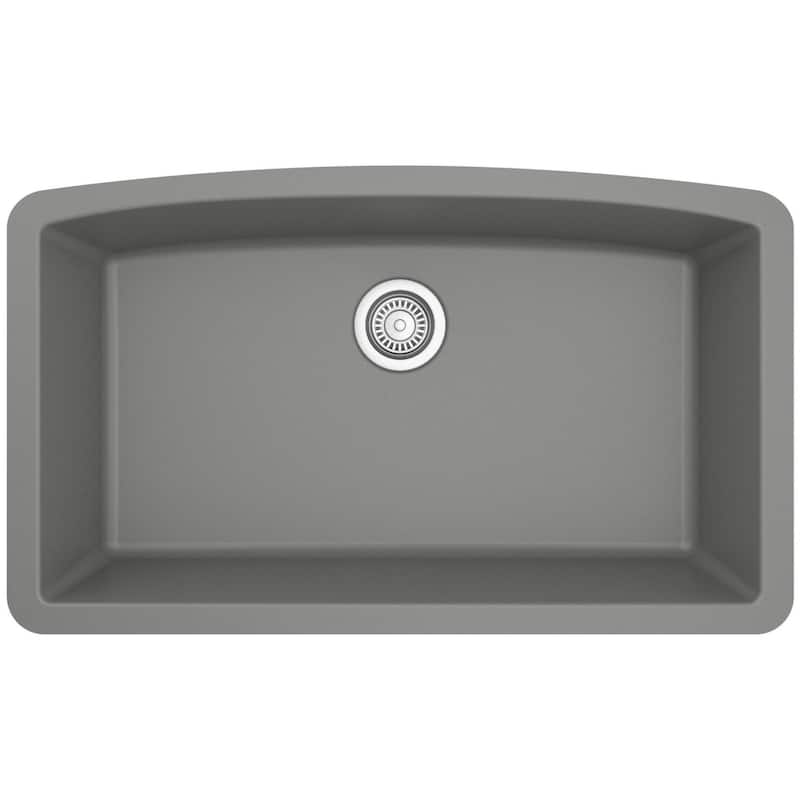 Karran USA QU-712-PK1 Quartz QU 32" Undermount Single Basin Quartz