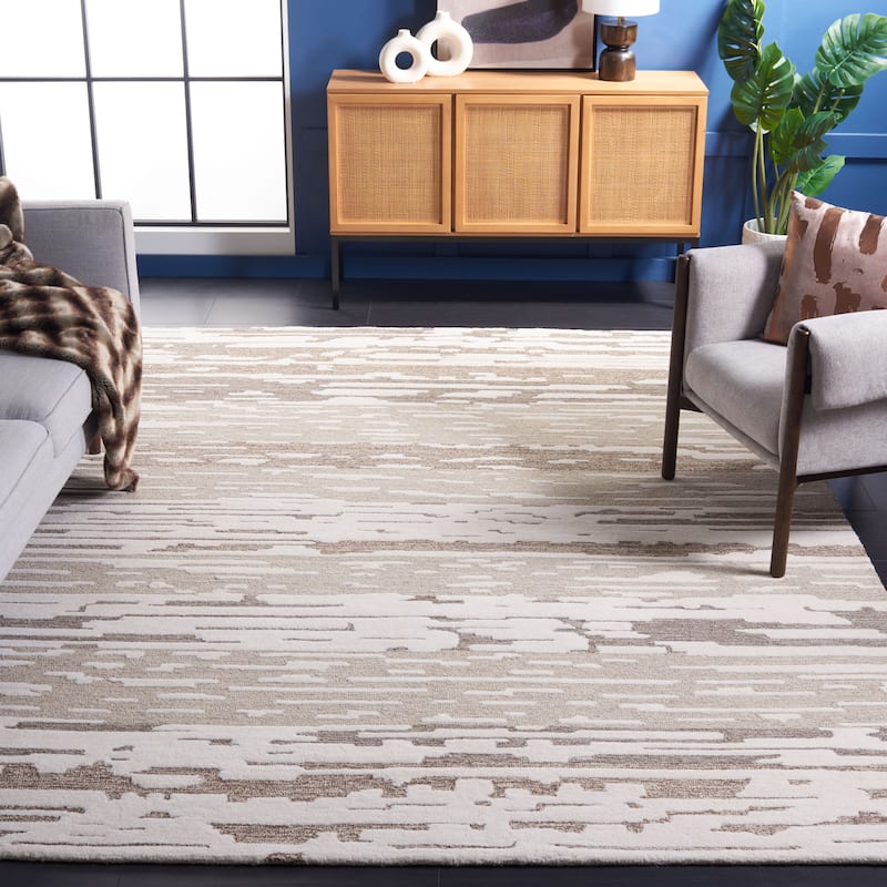 SAFAVIEH Handmade Fifth Avenue Loziena Modern Abstract Wool Rug