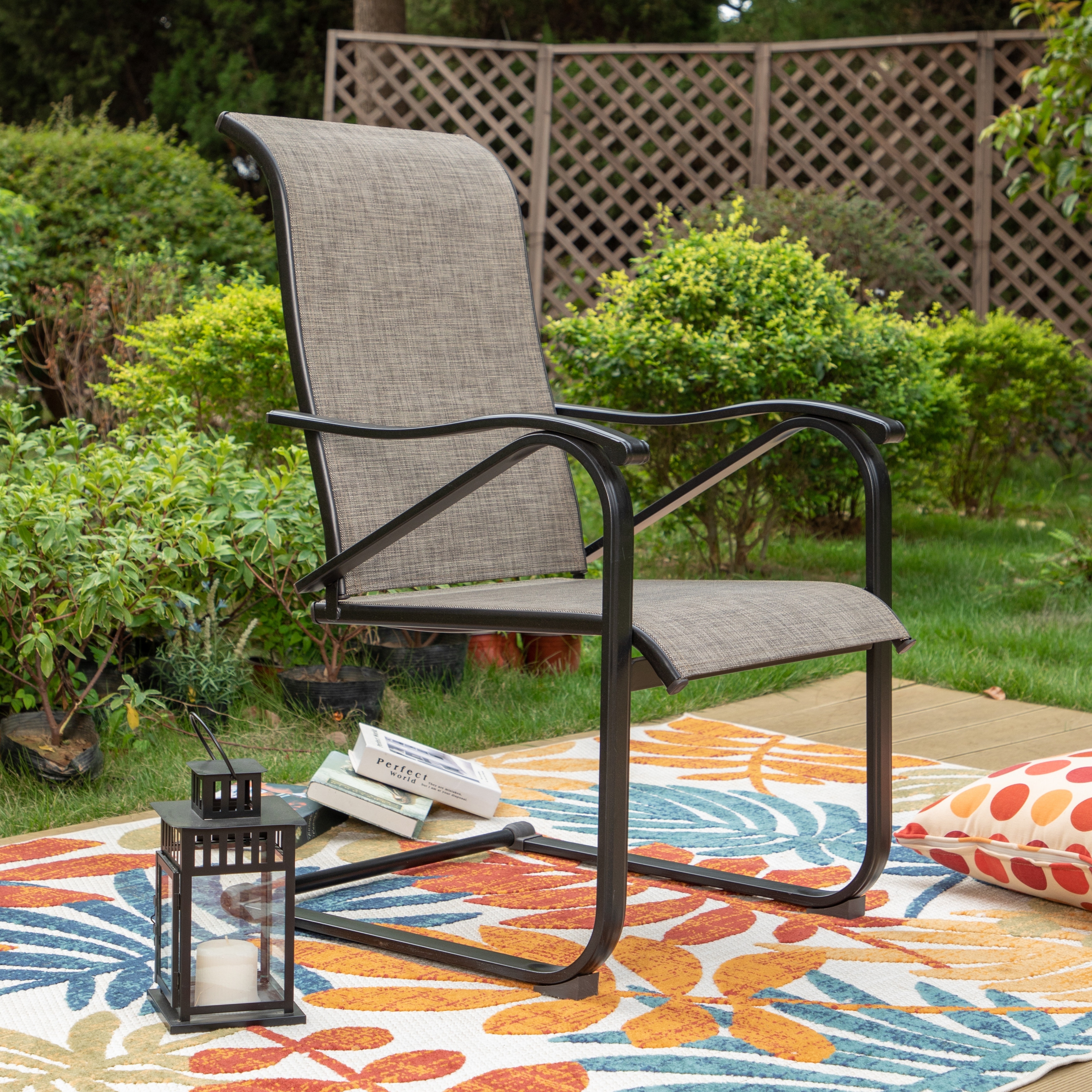 Sling spring hotsell patio chairs