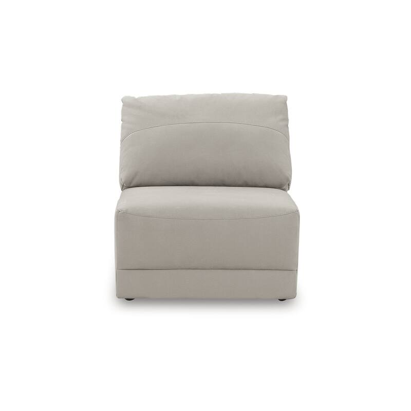 Signature Design by Ashley Next-Gen Gaucho Light Gray 3-Piece Sectional Sofa with Chaise - 113" W x 68" D x 36" H