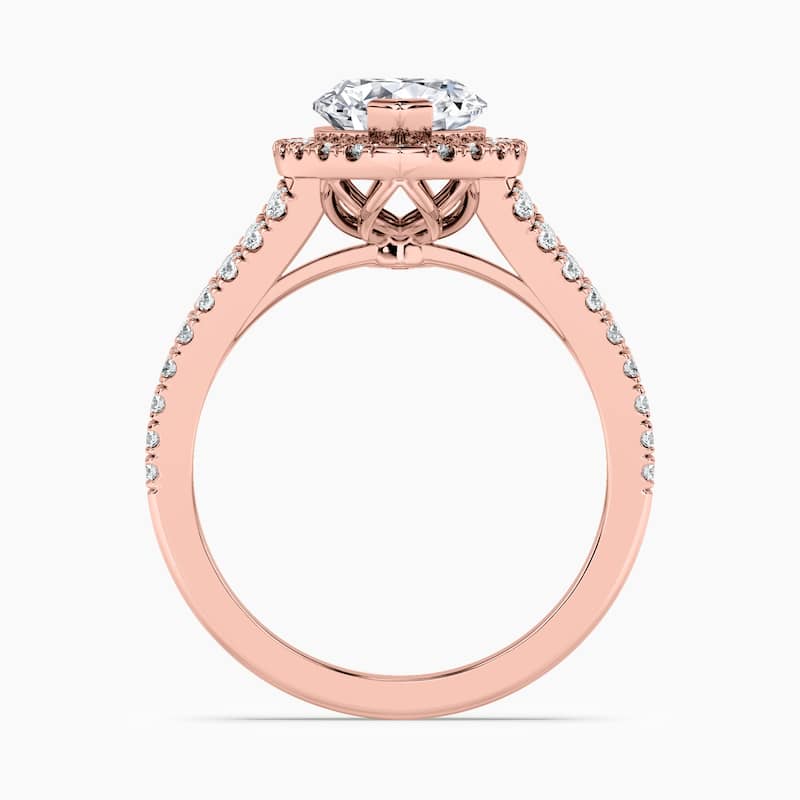 Auriya 14k Gold Marquise Lab Grown Halo Split-Shank Engagement Ring 1.00 to 5.00 ct. tw. (F-G, VS)