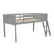 preview thumbnail 15 of 18, Twin Size Wood Low Loft Bed with Ladder