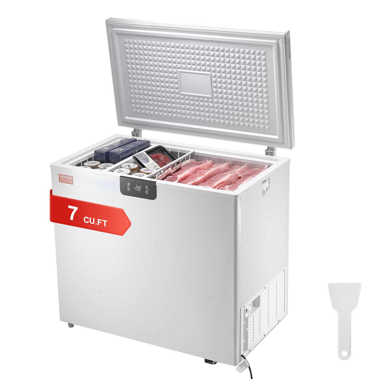 VEVOR Chest Freezer Compact Deep Freezer Free Standing Top Open Door Compact Freezers Bed Bath Beyond 40737986