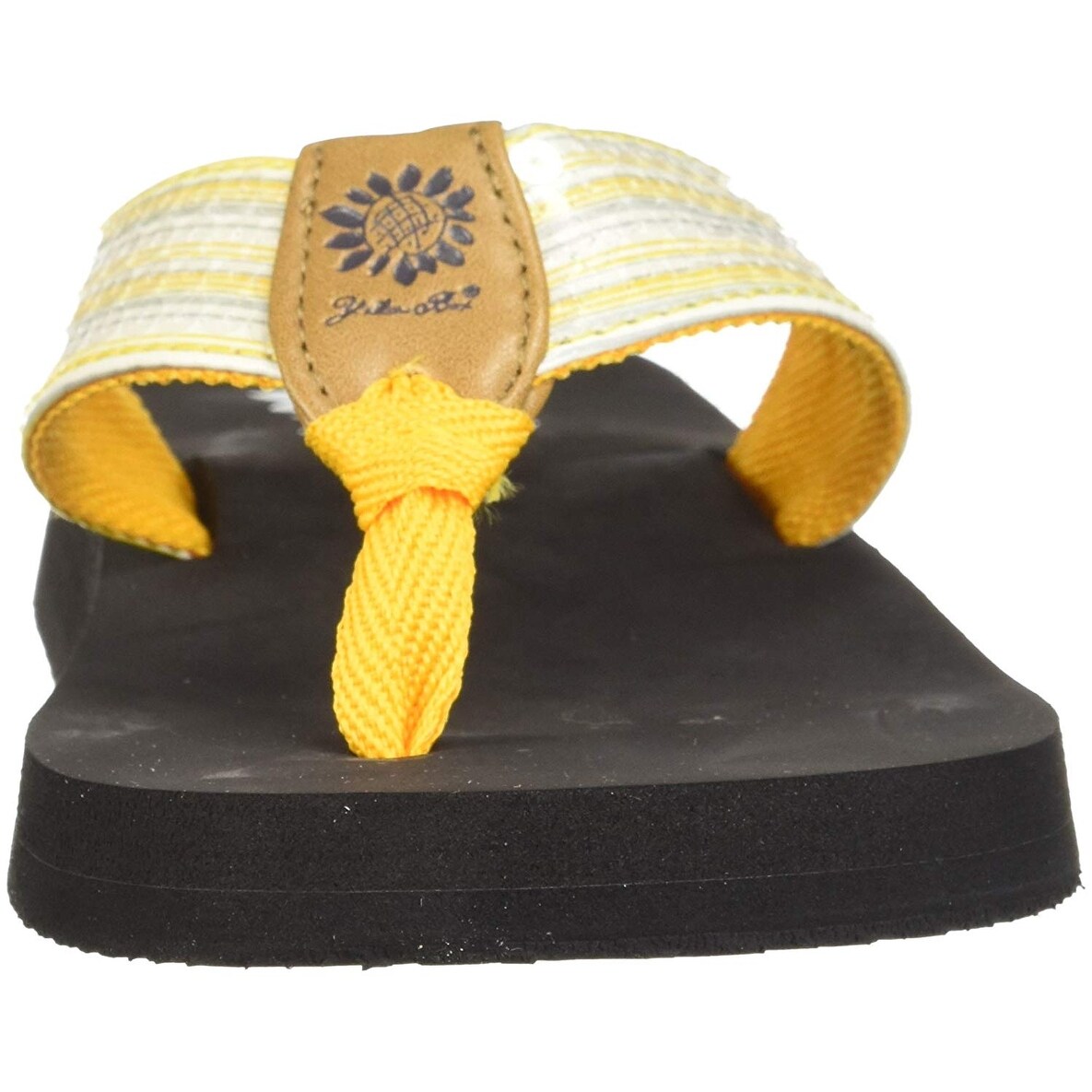yellow box sandals