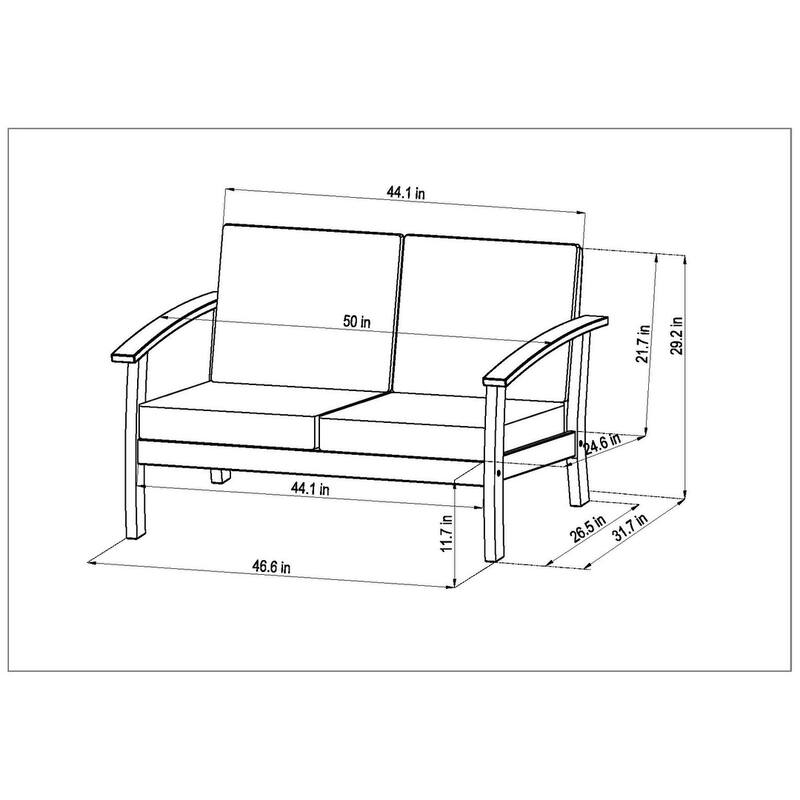 Tottenville 4-piece Patio Conversation Set by Havenside Home