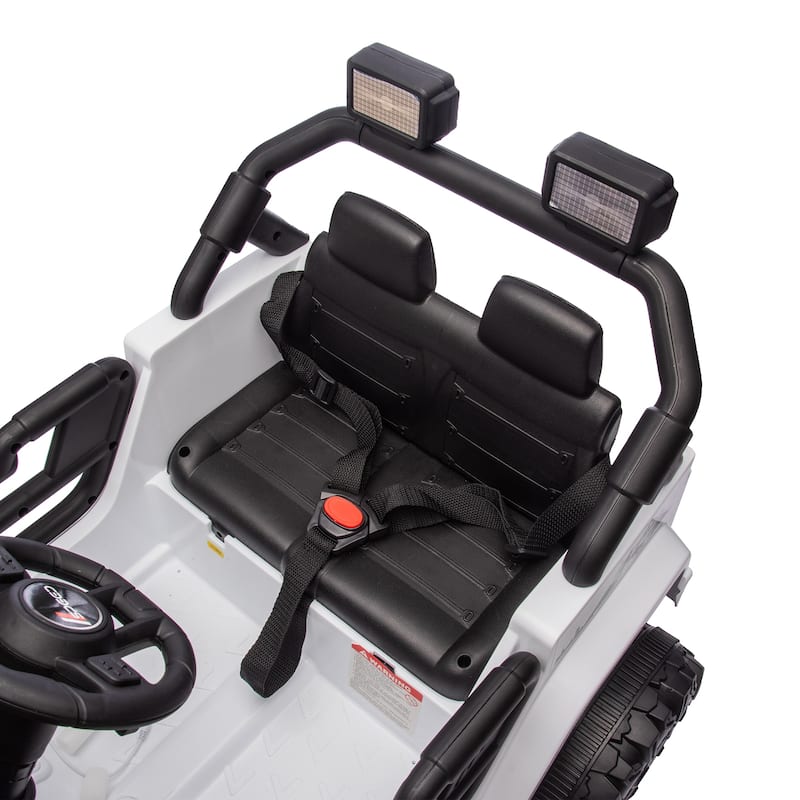 12V Ride-On Car for Kids with Remote Control, Four-Wheel Suspension, Music, Bluetooth, and MP3 for Ages 2-4
