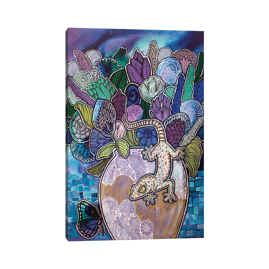 iCanvas "Blooming Gecko" by Lynnette Shelley Canvas Print