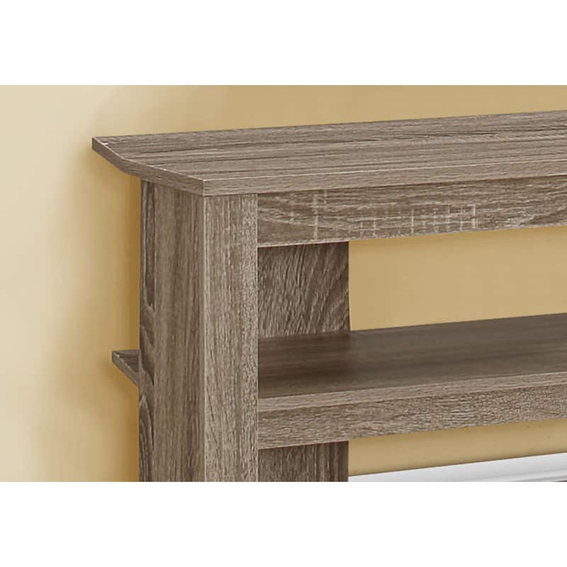 Modern 42 Inch Wooden Two Open Shelving TV Stand Ideal Use as Sideboard or Console Table Suitable for Any Room