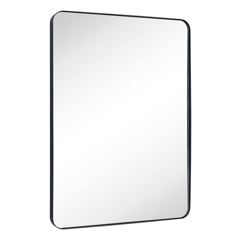 TEHOME Grozdana Rectangle Metal Mirror - 36" x 48" - Black