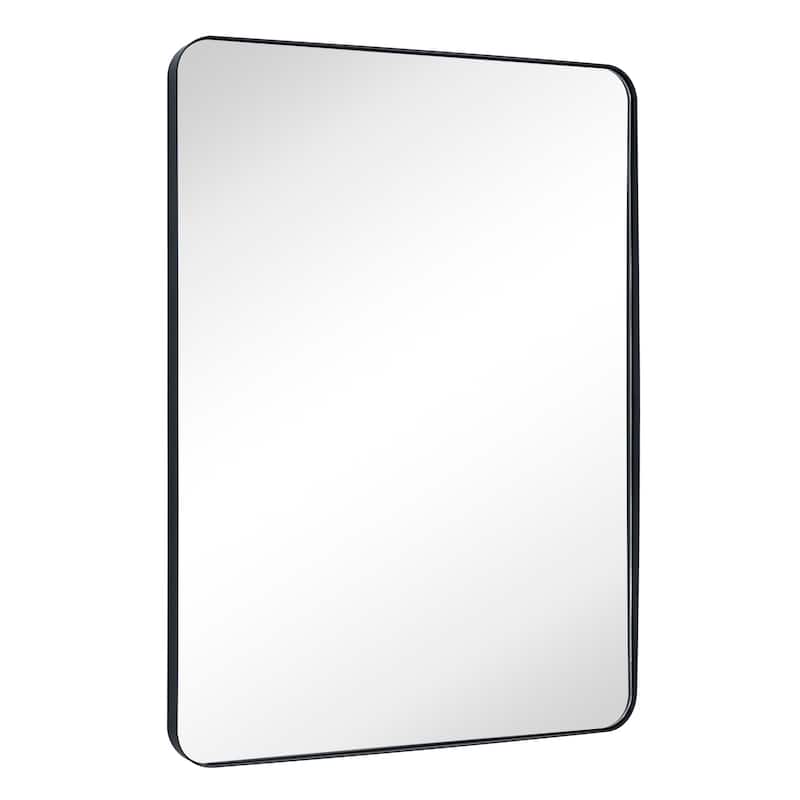 Grozdana Rectangle Metal Mirror - 36" x 48" - Black