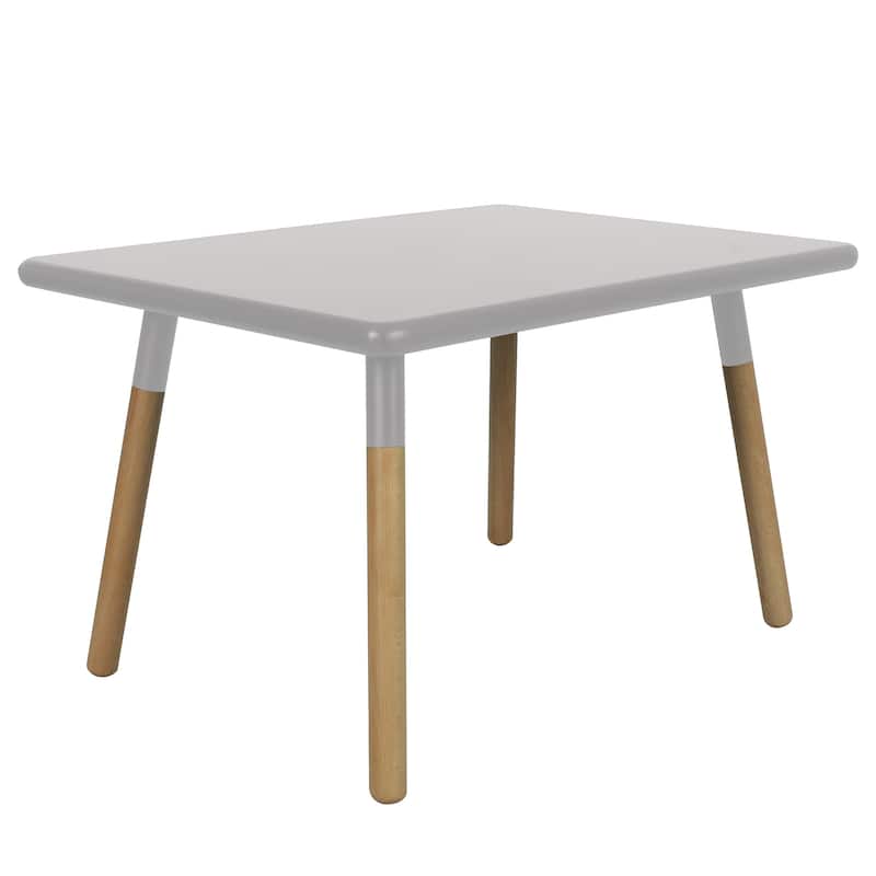 Kids Gray Wood Table and Stool Set