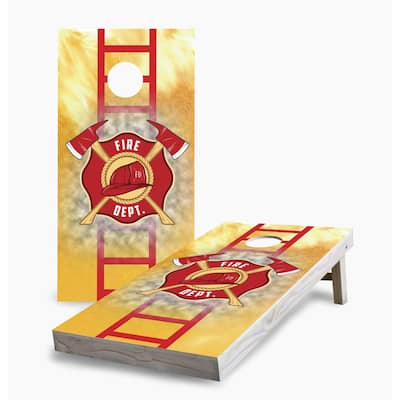 Fire Department with Ladder Cornhole Boards