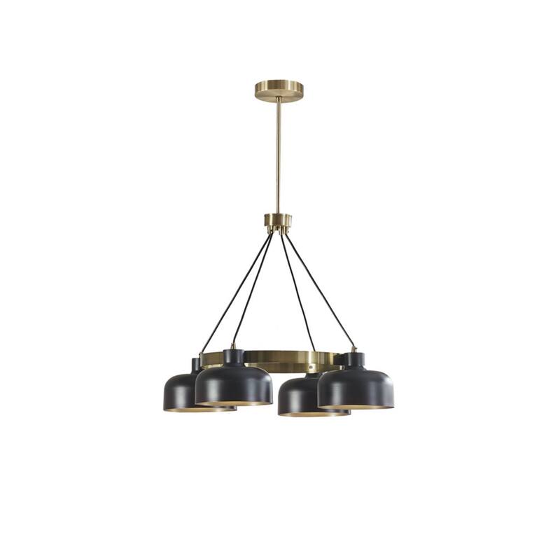 4-Light Modern Bowl-Shaped Chandelier Light Fixture