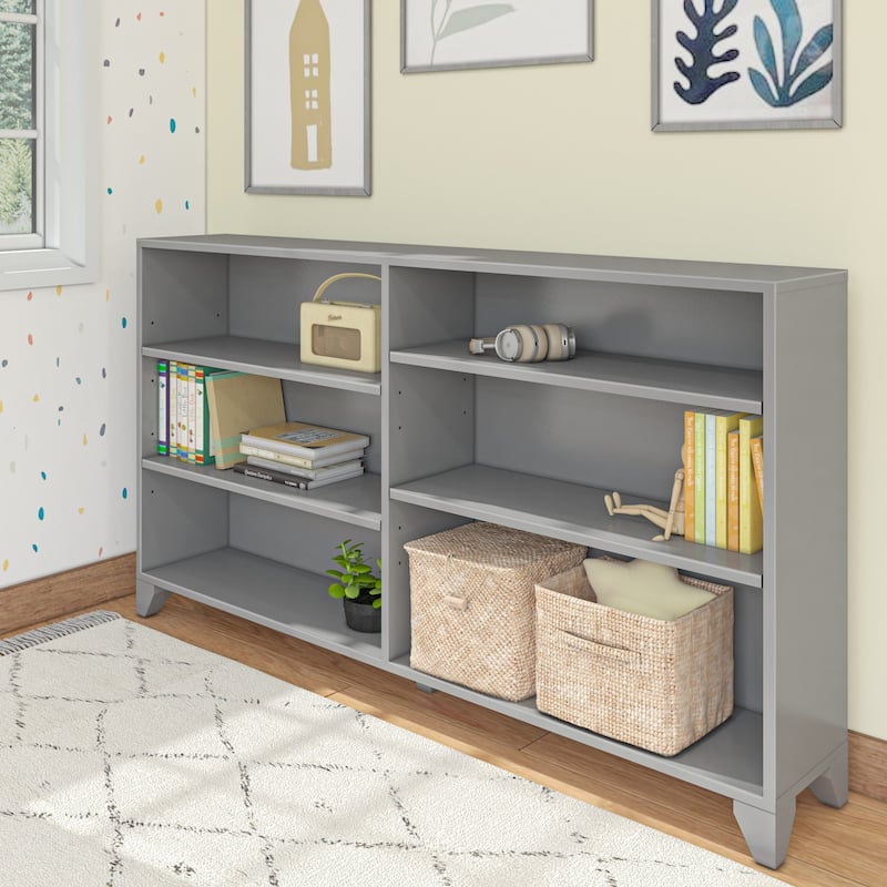 Max and Lily Classic 6-Shelf Bookcase