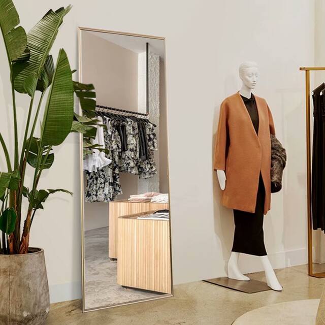 Carson Carrington Paaskynen Aluminum Alloy Full Length Floor Mirror