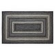 preview thumbnail 5 of 3, Sawyer Mill Black White Jute Rug Rect w/ Pad 60x96