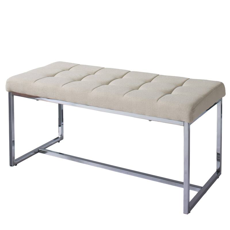 CorLiving Huntington Modern Tufted Fabric Bench