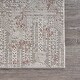 preview thumbnail 6 of 5, LR Home Carved Transitional Geometric Polyester Area Rug, Gray and Ivory
