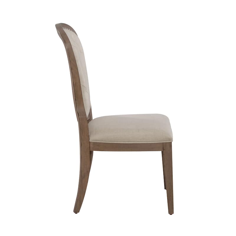 Americana Farmhouse Dusty Taupe Rectangular Table Set with Dining Chairs Various Options