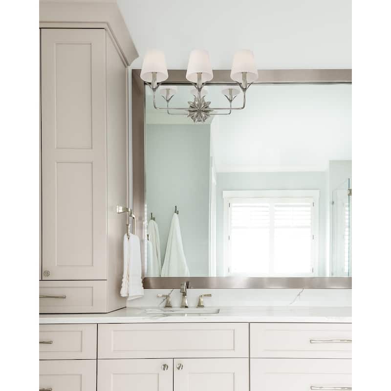 Crystorama Lighting Group 573-OP Broche 3 Light 25" Wide Vanity Light