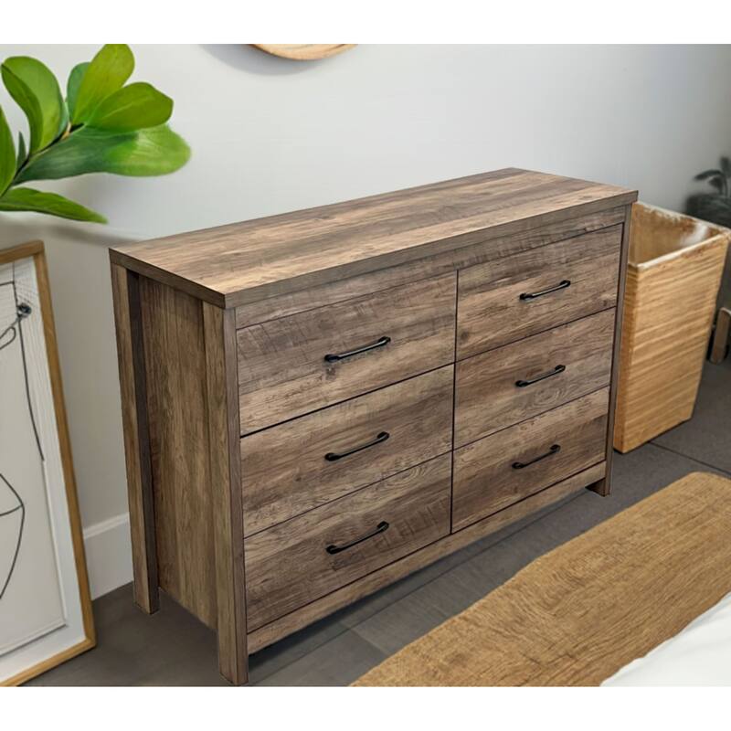 Slide Logic 6 Drawer Low Boy Dresser