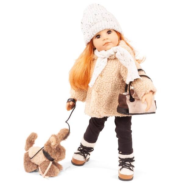 slide 2 of 5, 19.5" Hannah Loves Her Puppy Dog Standing Doll