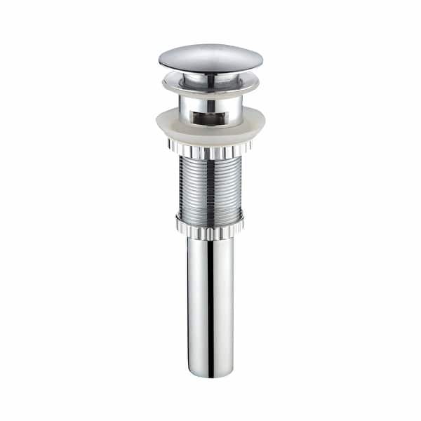 slide 1 of 24, KRAUS Pop-Up Drain w Overflow, Bathroom Sink, Chrome, Nickel Chrome