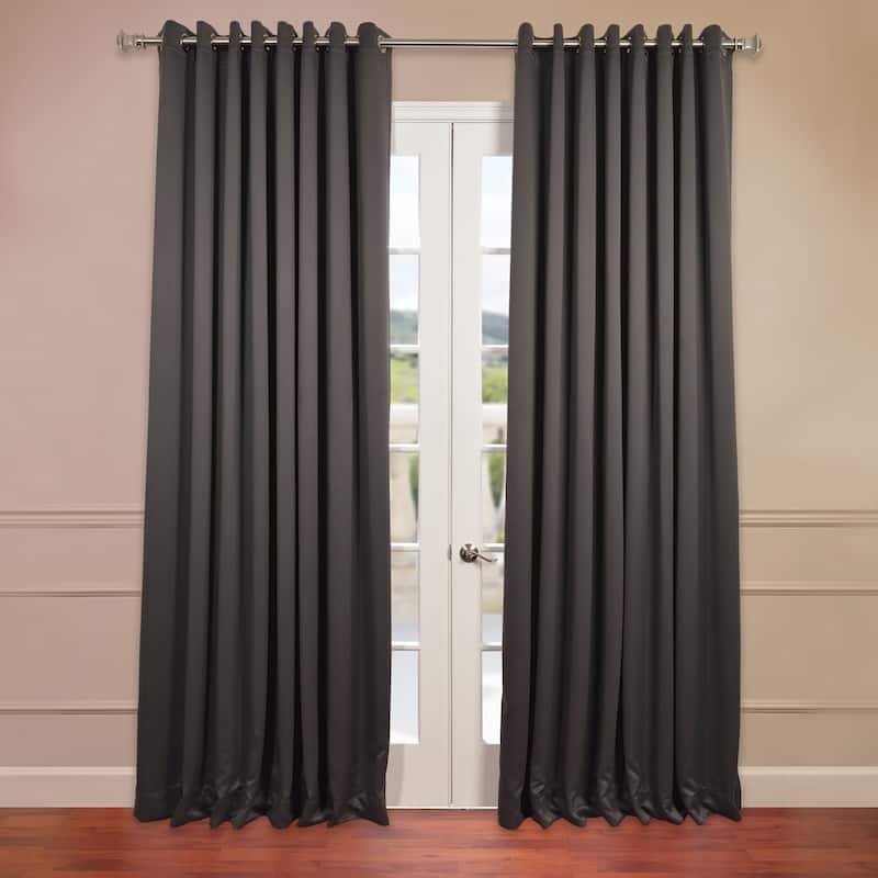 Exclusive Fabrics Extra Wide Room Darkening Grommet 96-inch Curtain (1 Panel)