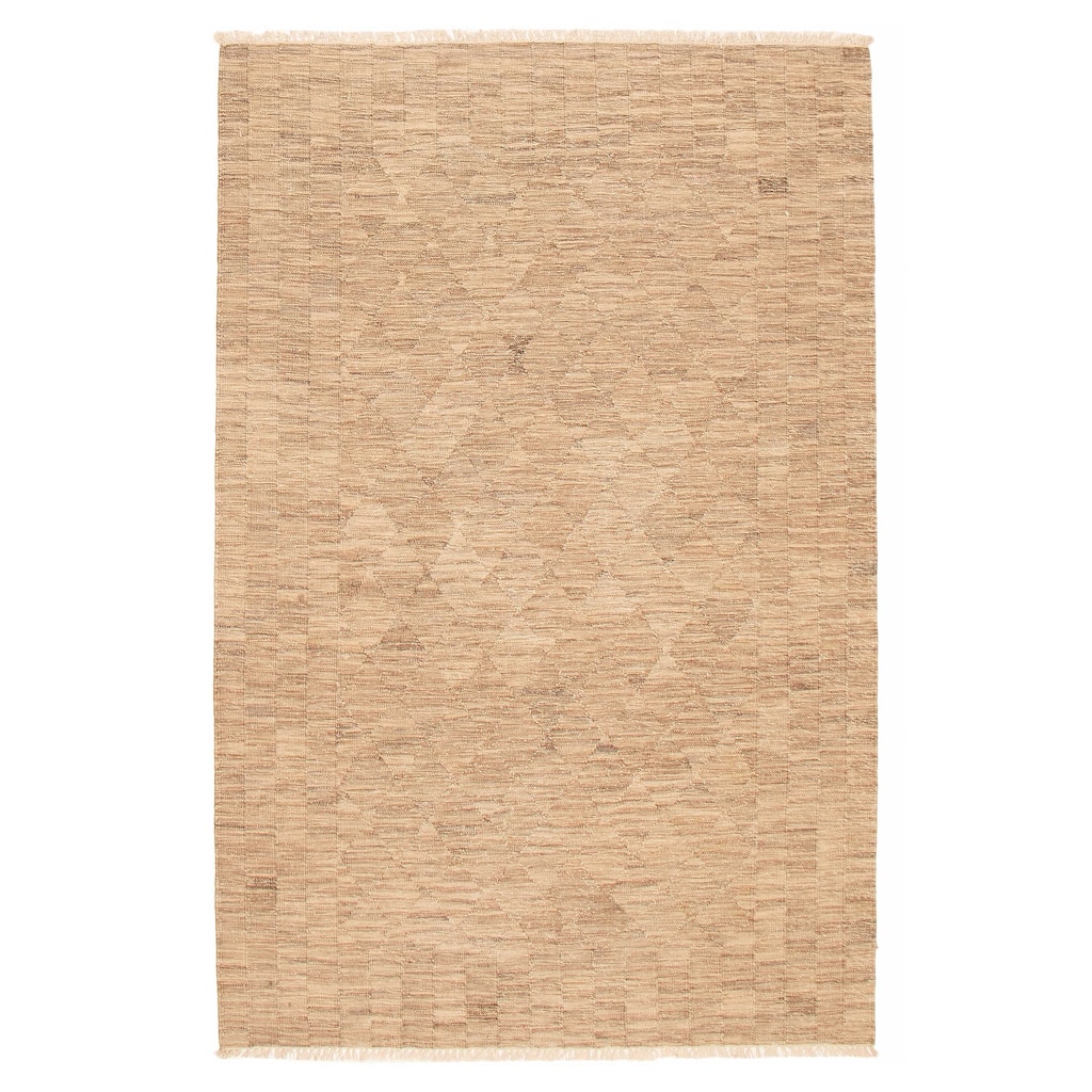 Ankara FW Taupe Kilim 5'3" x 8'1" - 5'3 x 8'1