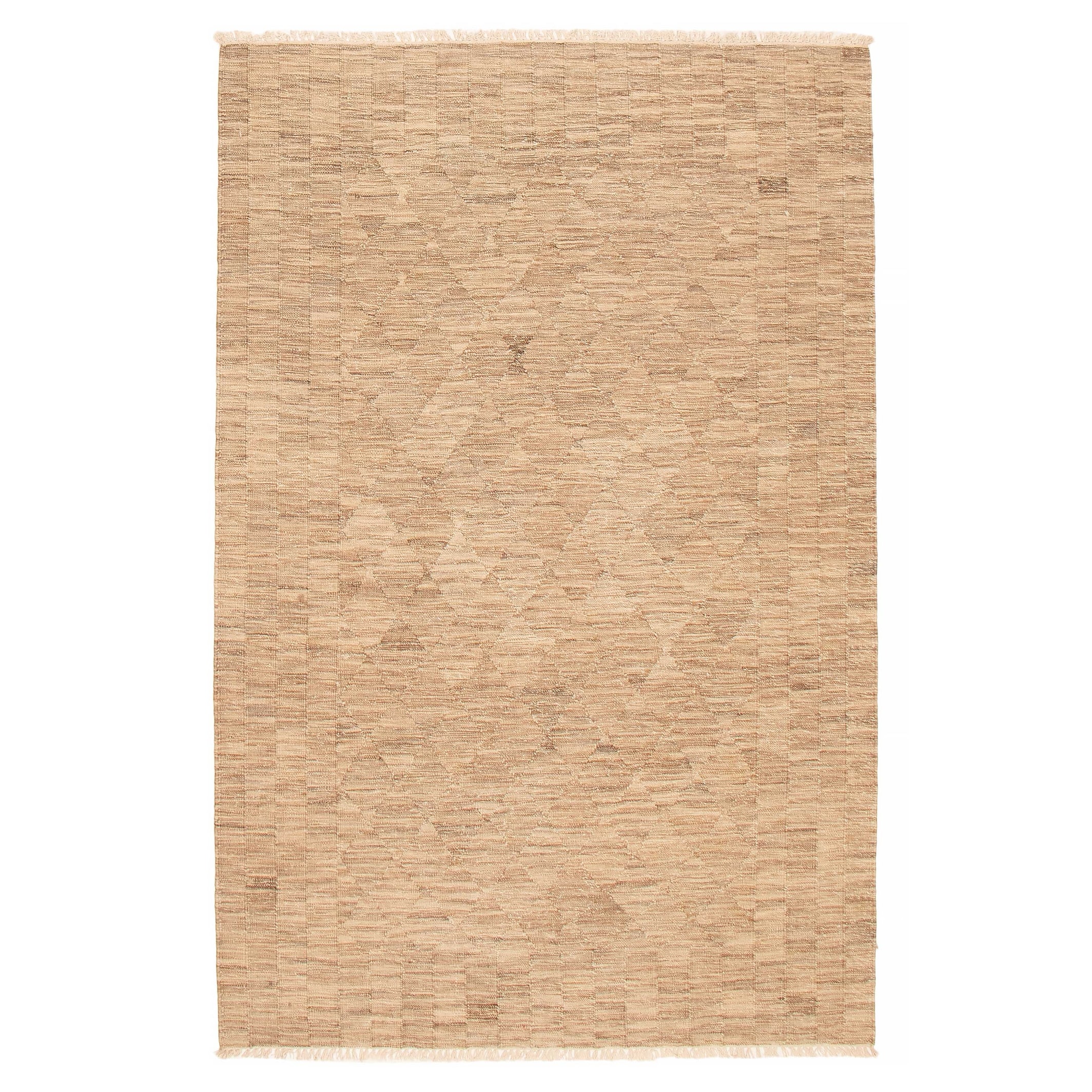 Ankara FW Taupe Kilim 5'3" x 8'1" - 5'3 x 8'1