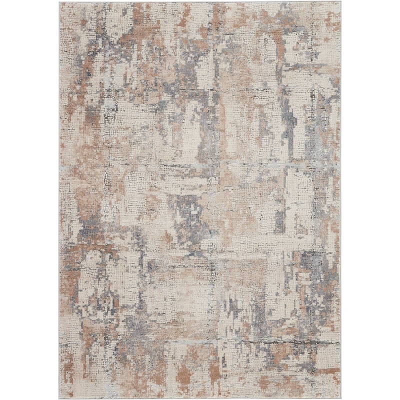 Rustic Textures Vintage Abstract Modern Area Rug