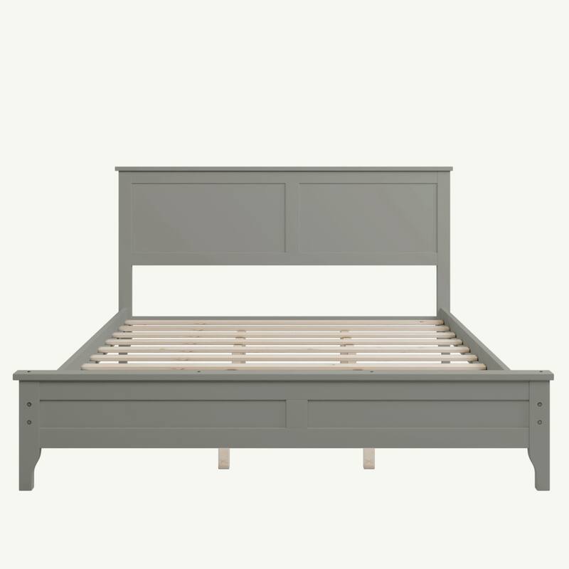 Solid Wood Queen Platform Bed