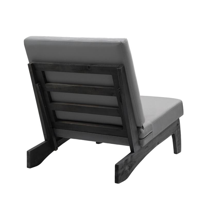 2 Set Patio Acacia Wood Outdoor Chair