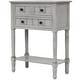 preview thumbnail 13 of 33, Moda Narrow Console Table, Slim Sofa Table with Three Storage Drawers