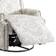 preview thumbnail 79 of 102, 29'' W Pattern Floral Swivel Manual Push Back Recliner Glider Chair