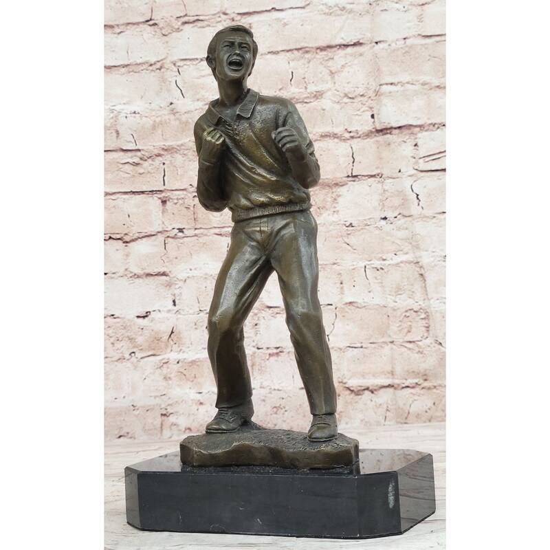 Signed Original Street Fighter Genuine Bronze Sculpture Hot Cast Figurine