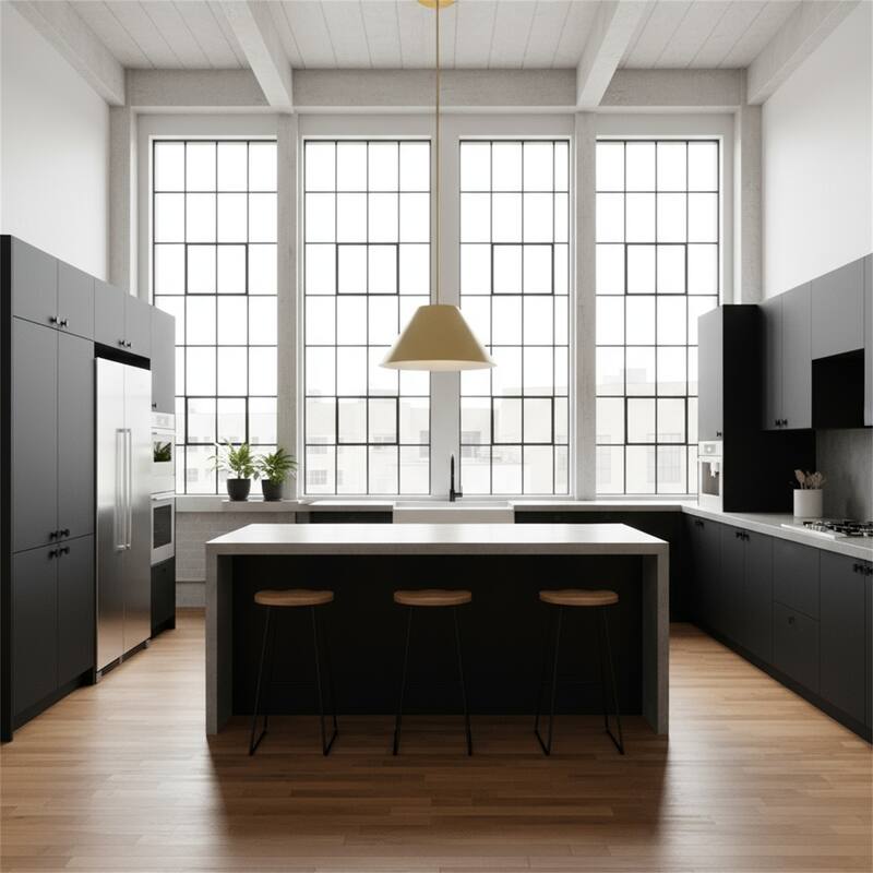 22" Diameter Integrated LED Brass Pendant