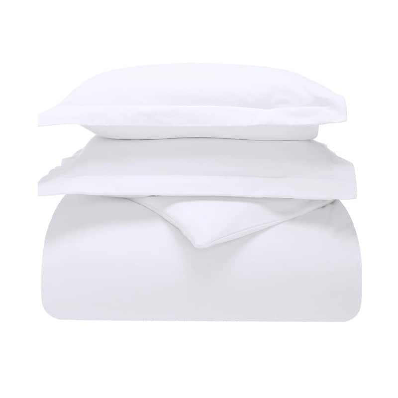 Superior Classic Solid Flannel Cotton Duvet Cover Set