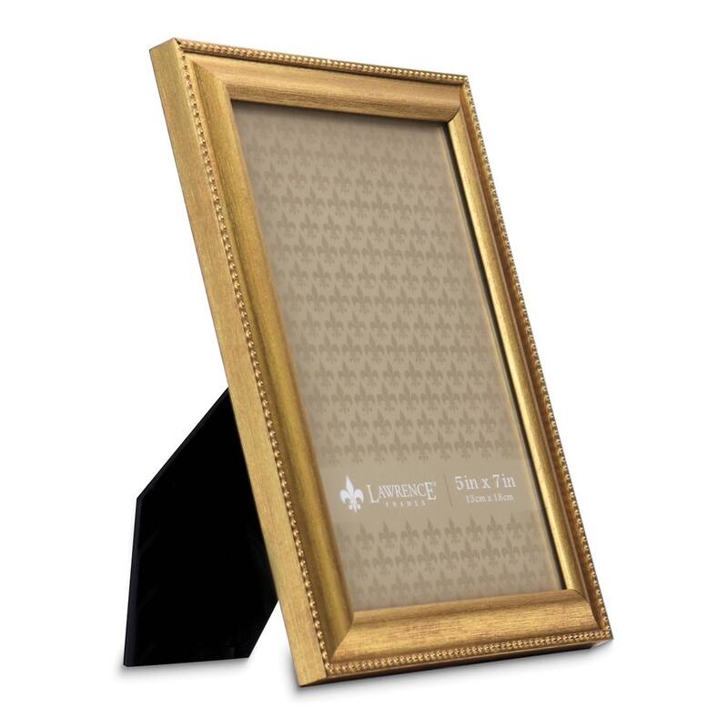 Curata Gold-Tone Beaded Edge 5x7 Photo Frame