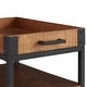 preview thumbnail 19 of 39, Myra Rustic Serving Cart with Wine Inserts and Removable Tray Top by iNSPIRE Q Classic